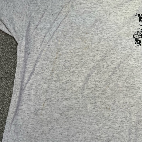 Vintage bike bash shirt mens 2XL gray Burlington inn ride for charity biker y2k - Picture 6 of 11